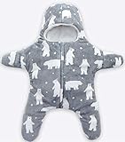 Kinderschlafsack - 3 Tipps, um den passenden Kinderschlafsack zu finden Chlafsack Korallen Fleece Neugeborener Schlafsack Herbst Und Winter Beinwärmer Plus Velvet Double Layers Anti-Kicking Schlafsack Für Geeignet FüR Kleinkinder Von 0 Bis 6 Monaten(Grizzlybär)