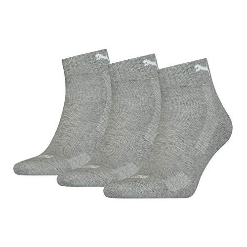 Preisvergleich Produktbild Puma Unisex Quarter Socken, Grau, 43 / 46 (3er Pack)