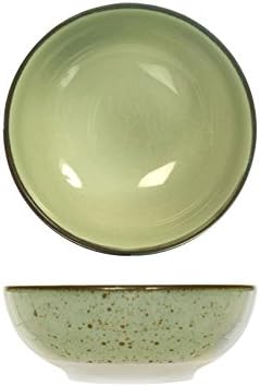 6 Coppettes in Stoneware Mimosa Green cm8