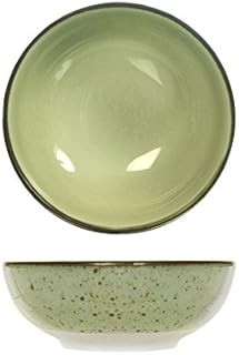 6 Coppettes in Stoneware Mimosa Green cm8
