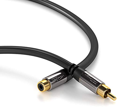KabelDirekt – RCA Extension Cable – 20ft – Break-Resistant Lead for Brilliant Sound Quality (subwoofer/Audio Cable, RCA Male to Female, Ideal for Amplifier/HiFi, Analog & Digital) by KabelDirekt - Image 5
