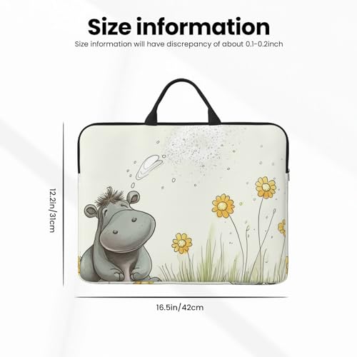 Funda para portátil Hippo and Dandelion 14 pulgadas miniatura 2