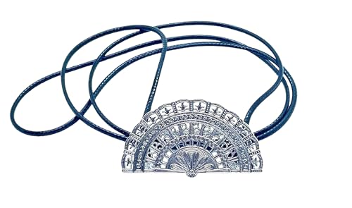 Genérico Porta Abanicos De Mano Cómodos Y Elegantes Negro Y Plata.