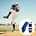 High-Density Baseball Shin Guard for Adults, Protective Gear, Breathable Lining, Adjustable Straps, Blue