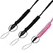 Produktbild EOTW Lanyard-Halsbänder, Paracord-Schlüsselring mit Hochleistungs-Stahlhalteringen für Männer, Frauen (Schwarz + Pink)