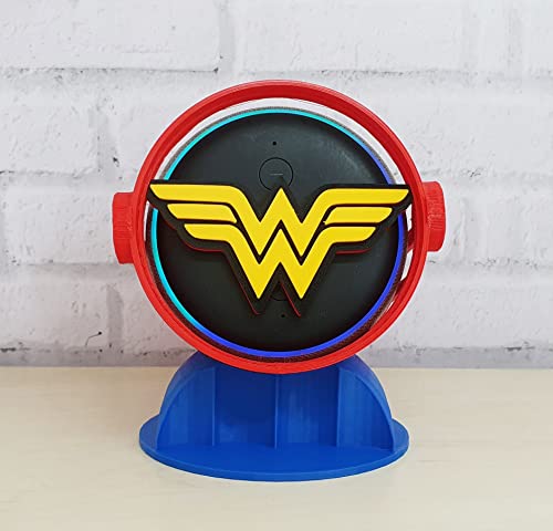 Suporte Tema Mulher Maravilha Para Alexa Echo Dot 3