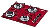 Cooktop Ultra Chama 4 bocas Chamalux Vermelho