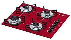 Cooktop Ultra Chama 4 bocas Chamalux Vermelho