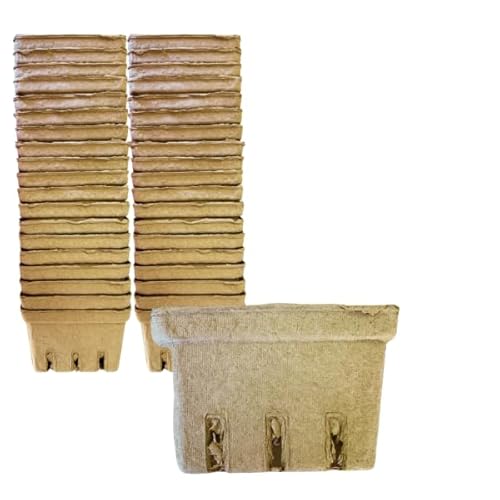 Image of Pint Berry Baskets Pulp Fiber, 4 x 2.75 inches, Natural Color (50)