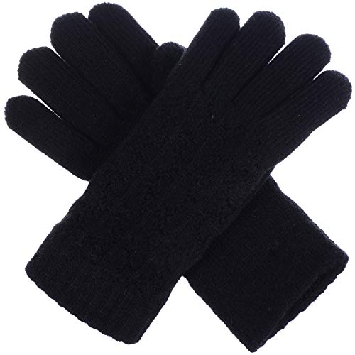 BSB LL Womens Winter Knit Gloves Fashion Warm Fleece Lined - Many Styles