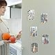 qxayxa 20 STK/10 Paare Acryl Magnetische Bilderrahmen, 6x9cm Transparent Kleine Rahmenloser Doppelseitiger Acryl Bilderrahmen Bildanzeige, Klarer Magnetischer Fotoblock-Rahmen