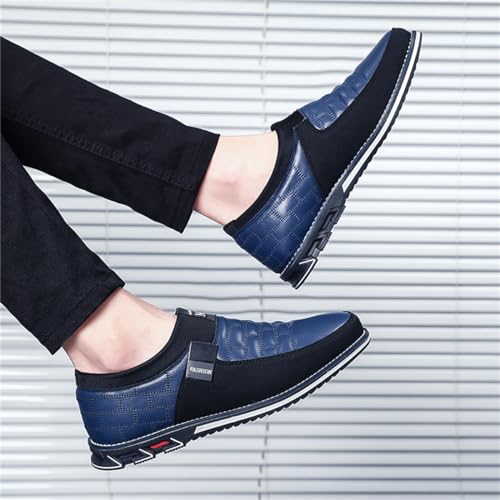 Mens Business Casual Loafers Shoes for Male Lace-up Stylish Work Office Working Oxfords4