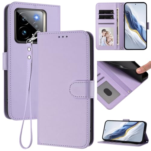 Pzwoxukhov Compatible with Realme GT 7 Pro Case Cover,Compatible with Realme GT7 Pro Racing Phone Case,Solid Color flip Shockproof Case Cover Purple