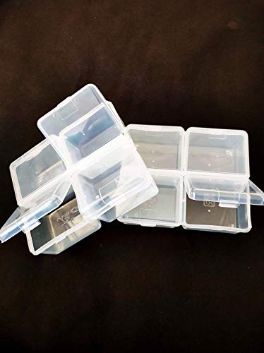 Image of Teraiya's 4 in 1 (with 4 Lid) Small Plastic Boxes for Storage of Multipurpose Things (Small - 11.5 cm l* 9.5cm b * h 3.5 cm) 1 piece