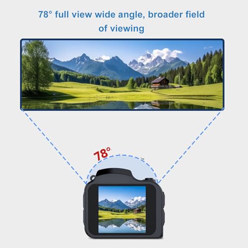 Image of banapoy Small Digital Camera, 4K HD 64MP Compact CCD Vlog Camera with LED Fill Light and 19 Retro Filters, for Students Travel Outdoor Photography (Black)