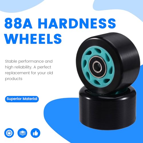 Roues de patins à roulettes 88A à double rangée pour une glisse fluide