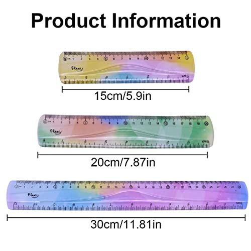 DULSPUE Righello flessibile - 3 righelli