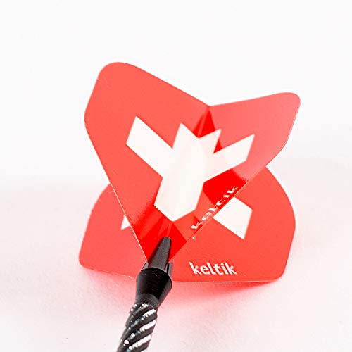 Keltik Unisex-Adult Schweiz Dartpfeil Sch fte, Rot, weiss, Standard EU Cover