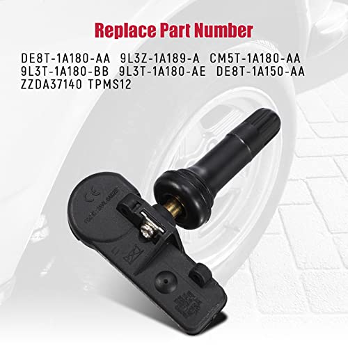 AUTEX TPMS Sensor Tire Pressure Sensor TPMS12 315MHz Compatible with Ford F150 F250 F350 Explorer Super Duty Escape Fusion Mustang Lincoln, Replaces# DE8T-1A180-AA 9L3Z-1A189-A, Set of 4