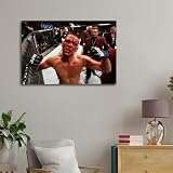 Boxer Nate Diaz Poster Decorative Painting Canvas Wall Art Living Room Posters Bedroom Painting 12x18inch(30x45cm)