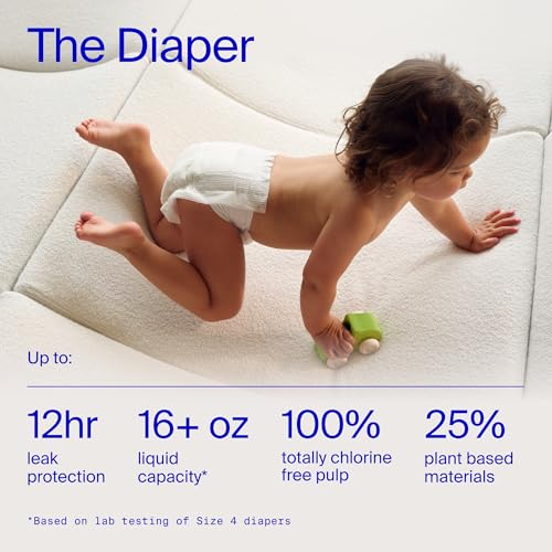 Coterie Baby Wipes + Diapers Kit, Size 2 Diapers (186 Count) & 12 Pack (672 Count) Baby Wipes with 99% Water, Plant Based Materials, Hypoallergenic for Sensitive Skin