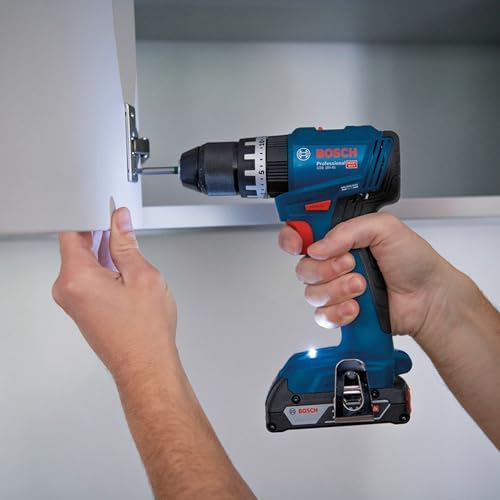 Bild 4 - Bosch Professional 18V System Akku Schlagbohrschrauber GSB 18V-45 (Drehzahl 1.900 min⁻¹, inkl. 2x 2.0Ah Akku, GAL 18V-20, L-BOXX)