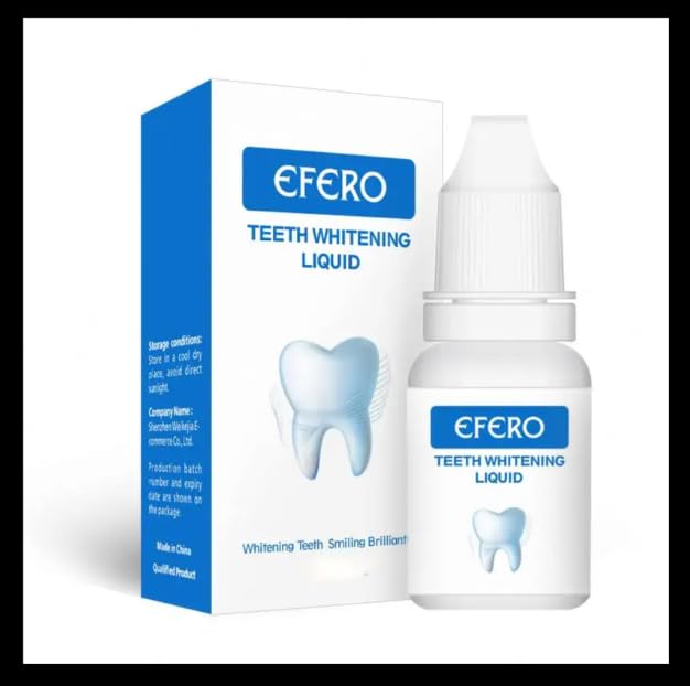 Teeth Whitening Liquid – Fast-Acting Liquid for Whiter, Brighter Teeth – Easy to Use for Removing Coffee, Wine, More -10ML