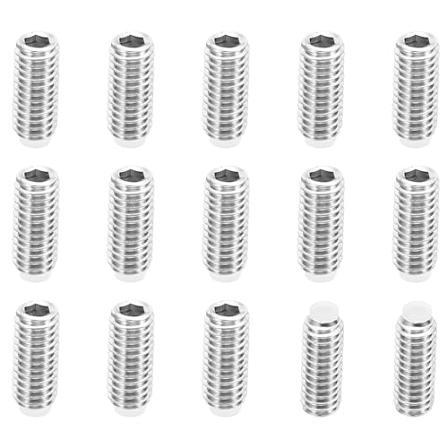 PATIKIL M6x14mm Nylon Tip Grub Screw