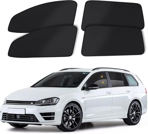 ZATOOTO Auto Sonnenschutz Seitenscheibe Speziell für VW Golf 7 Variant Magnetische Privatsphäre-Screen mit Auto Fenster Verdunkelung Sonnenschutz Auto Kinder für UV- 4er Set