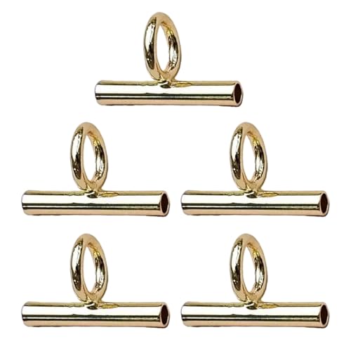 Image of PURPLELILY Convertible Necklace and Brooch Adapter Pin to Pendant Converters Jewelry Accessories Alloy Material for Brooch Necklace, 13mm, Metal, Gold