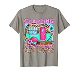 Glamping I'm too boujee for tents Leopard Camping Lover T-Shirt