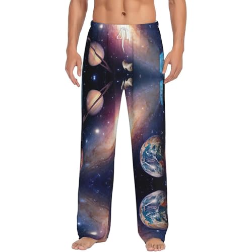 Vêtements de nuit pour homme motif univers pour des rêves étoilés