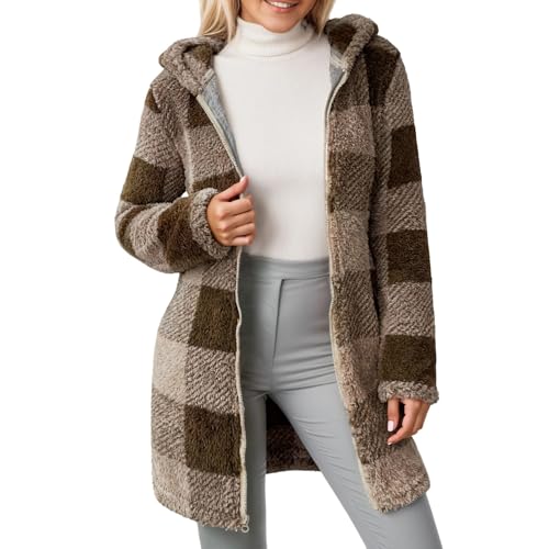 Veste polaire longue réversible contre le froid automnal