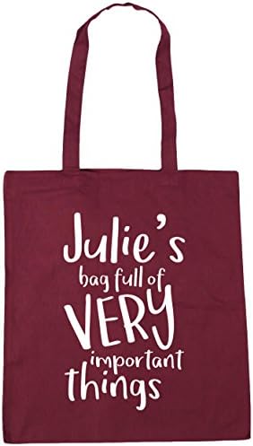 HippoWarehouse PERSONALISED (Insert Custom Name Here) Bag Full of Very Important Things Tote Shopping Gym Beach Bag 42cm x38cm, 10 litres