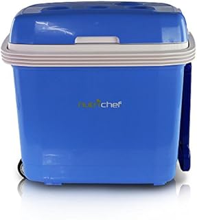 NutriChef Portable Electric Cooler Fridge/Food Warmer, 35 Can - 32L Capacity | Personal