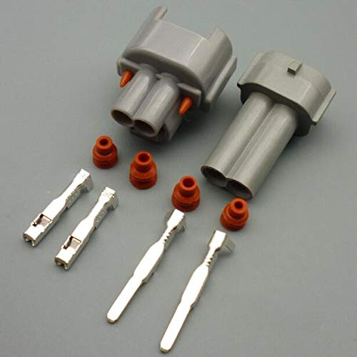 2 Pin 2.0mm Auto Waterproof Connector Plug Car Fuel Injector connectors for Toyota for Honda for Nissan 6189-0039 - (Color Name: 100set Male Female)