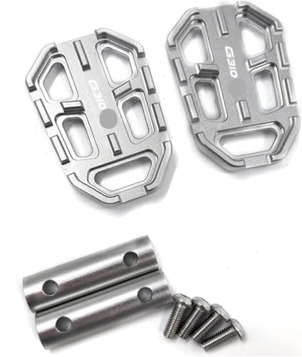 Repose-Pieds pour R1200GS G310GS G310R R1200 Pédales de Moto Argent Larges