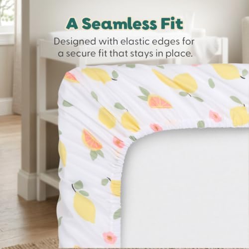 Diaper Changing Pad Cover, Girl Nursery Decor, Pink Strawberry Lemonade 2pk — 사진 7