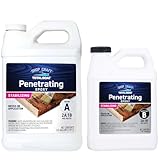 TotalBoat Clear Penetrating Epoxy Wood Sealer Stabilizer for Rot Repair and Restoration (0.75 Gallon, Traditional)