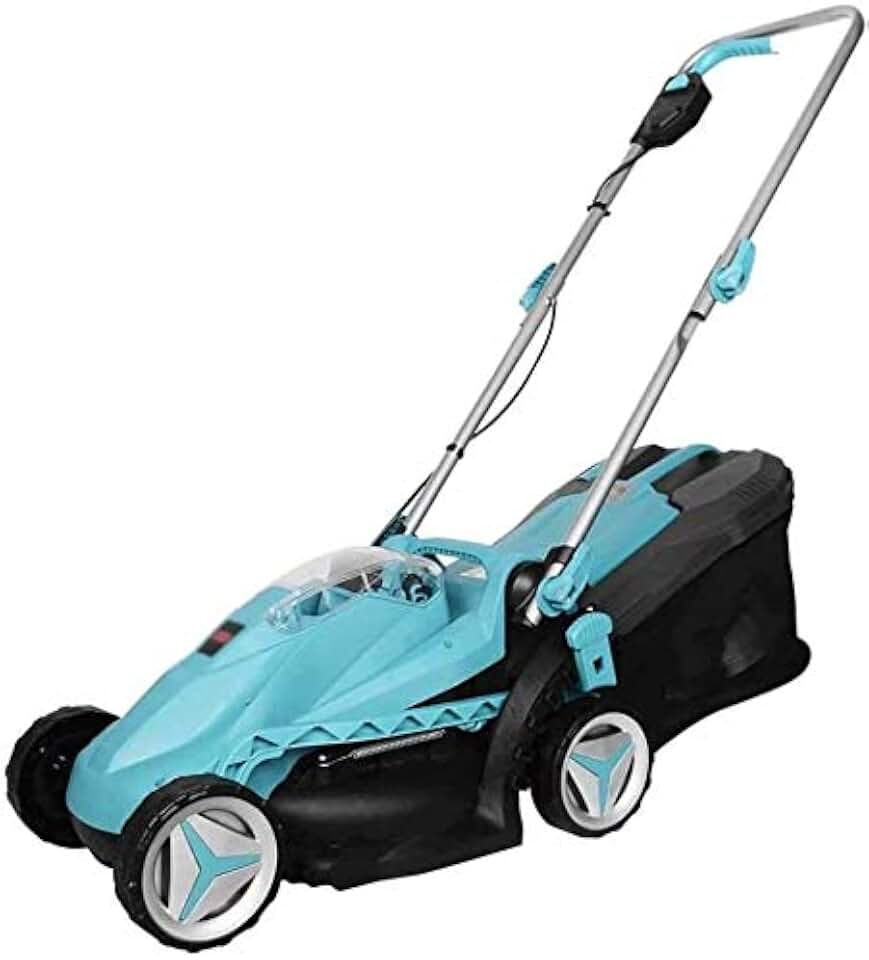 Rotary Mowers Rechargeable Hand Lawn Mower,Electric Lawn Mower 28V Lithium Battery Cutting,Grass Collection Capacity 35L,W. GINOLEI