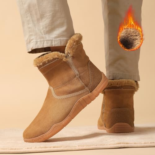 Mens Womens Snow Boots Winter Warm Waterproof Shoes Fur Lined Ankle Booties - image 4
