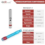 JRready ST6494-20-100 złącze stykowe do kabli, wodoszczelne, zestaw złączek zaciskowych z wężem termokurczliwym, 100 zestawów, PVDF, złącze termokurczliwe MiniSeal, do samochodów, łodzi, 26-20 AWG