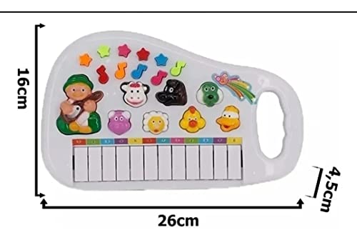 WELL KIDS Teclado Baby Fazendinha, Wellmix, Multicor