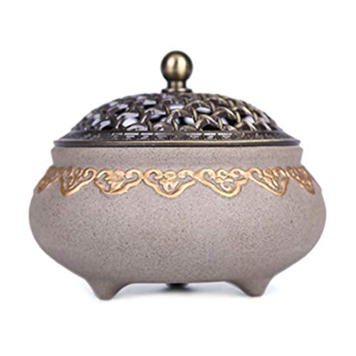 BOROK Mosquito Coil Halter Sandelholz Räucherstäbchenhalter Räucherstäbchen Brenner Anti-Mücken Spirale Halter Insektenspiralhalter Cover