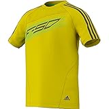 Rundhalsausschnitt adidas Jungen T-Shirt F50, vivid yellow s13/tech onix f12, 176, Z31592
