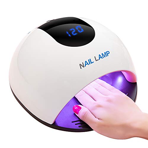O'vinna Led Lampe UV Pour Ongles En Gel,108W Nouveau sèche-ongles pour tous les vernis à ongles,36 types de lumière blanche,4 boutons de synchronisation: 10s/30s/60s/120