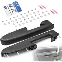 Front Left Driver & Right Passenger Side Armrest Repair Kit Fit for Chevy Silverado & GMC Sierra 1500 2010-2013, Silverado & GMC Sierra 2500HD 3500HD 2010-2014, Black