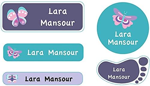 Dolphin Personalized Name Labels – Custom Waterproof Stickers for School Supplies, Lunch Boxes & Clothing