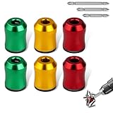 6PCS Magnetic Screw Holder, Magnetic Screw Ring Screwdriver Head Magnetic Ring for 1/4