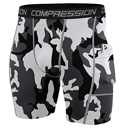 Image of Men's Compression Shorts Underwear, Athletic Workout Base Layer, 4-Way Stretch Moisture-Wicking for Running, Gym, 3 or 5 Pack